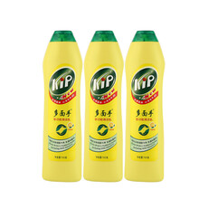 多面手特强去污液洁尔亮清洁乳不锈钢浴室瓷砖地板洗手间台面多用途清洁剂 黄色柠檬香型3瓶装
