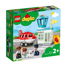 乐高LEGO得宝系列DUPLO大颗粒积木男孩女孩玩具 10961 飞机和机场 6月新品
