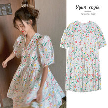 欣柏纶 孕妇装夏装孕妇裙夏季夏天外穿孕妇连衣裙宽松大码孕妇裙子孕妈装 图片色 M