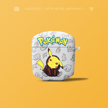 巴蒂尼 Lollipods plus保护套漫步者Lollipod无线蓝牙耳机保护壳个性卡通硅胶耳机软 漫步者Lollipods【呆萌皮卡丘】单壳