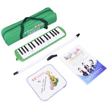奇美37键口风琴安喆口风琴儿童学生初学课堂教学专业演奏乐器团购 32键安喆【绿色】帆布包