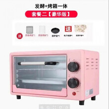 12升L电烤箱家用小型带发酵全自动台式多功能烘焙烤红薯蛋糕面包 带定时套餐二带发酵温度12L