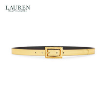 Lauren/拉夫劳伦女配 2021年夏季金属光泽皮革腰带RL70118 710-黄色 M