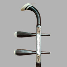 弯头二胡杆子紫檀高胡杆红花梨越胡杆花鼓大筒铜轴婺剧板胡杆 木轴骨雕杆