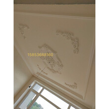 欧式客厅石膏线造型灯盘灯池吊顶灯圈石膏角花天花吊顶电视背景墙