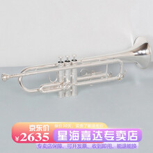 星海小号 镀银小号乐器 降B调小号 专业演奏型铜管乐器 学校乐队通用 成人儿童初学者 原装款【配件齐全】