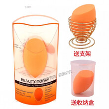 RT美妆蛋海绵蛋化妆蛋葫芦彩妆蛋干湿粉扑不吃粉现货 RT带编码防伪两只装加支架收纳盒 单只装 +收纳+支架