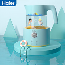 海尔智能恒温电热水壶养生壶 多功能煮茶壶玻璃花茶壶 婴儿奶粉冲泡机恒温调奶器 暖奶器温奶器 海尔兄弟IP款1.5L恒温热水壶（不含滤芯）