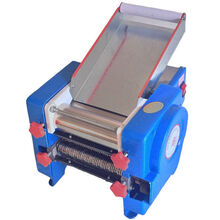 家用压面机电动不锈钢多功能全自动小型商用擀面皮饺子面条机揉面 140型蓝色180瓦