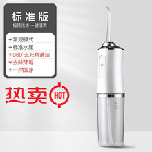达洛优家用电动冲牙器便携式智能洗牙器牙结石牙线牙垢口腔清洁牙齿神器 象牙白 旗舰款-4喷头/3种模式/高频水压