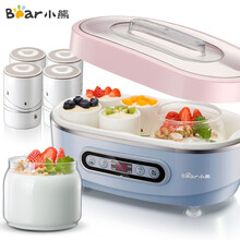 小熊（Bear）纳豆酸奶机 家用泡菜米酒机 酸奶发酵菌 玻璃双内胆陶瓷8分杯 SNJ-A15K1 8分杯