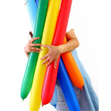 360加厚长汽球儿童玩具小丑表演长条花样魔术长气球造型教程网红超市促销气球 360长条：混色1包100根