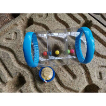 2月龄玩具婴儿学爬滚筒6个月龄婴儿童宝宝学爬行训练引导玩具充气滚筒 美版大号婴儿滚筒，带气泵 45*25cm