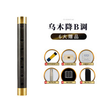 新艺乐器 乌木管子乐器催泪管筚篥初学者专业演奏型椭圆音孔 乌木降B调+6大赠品