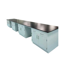 华世创怡 全钢中央实验台 操作台钢木边台中央台化验室化学试验工作台