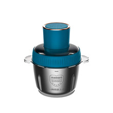 希尔顿绞肉机家用电动小型绞肉馅机全自动搅拌机多功能绞菜料理机 轻奢绿（3碗配置+剥蒜打蛋器）