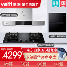华帝（VATTI）抽油烟机灶具套装 21立方大吸力自动洗欧式烟灶套装厨房多件套i11089 【烟灶消套装】配高端二星级消毒柜