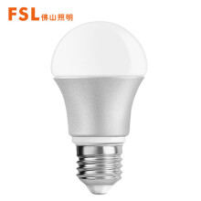 FSL佛山照明LED球泡A60节能灯泡7W大功率E27白光6500K 单支装