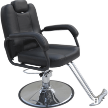 理发店椅子升降放倒理发椅美发椅美容纹身椅洗头椅子头疗按摩养发椅 黑色-舒适款 官方标配