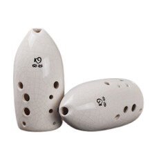 空谷（KONGGU）空谷埙 十孔笔筒裂纹白裂青裂埙 专业演奏初学推荐陶埙 青裂款F调右起