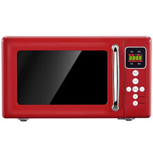 威力微波炉家用迷你小型多功能微蒸煮炖一体机智能转盘五档火力精准定时20升智能按重解冻 红色 20PX31-L