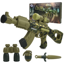 儿童玩具枪DIY百变磁力拼装枪M416突击步抢模型男孩玩具 磁力百变拼装枪【动感光效+组合音效】