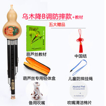 葫芦丝C调降B调 小学生 成人 儿童 初学 演奏型乐器红木 乌木【降B调防摔款】+教材