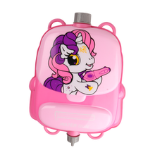 静三素一 儿童背包水枪呲水枪喷水枪 网红沙滩双肩包水枪 打水仗高压抽拉式玩具 小马