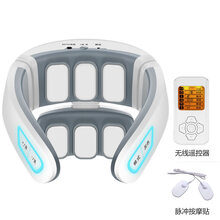 颈椎按摩器肩颈部按摩仪神器腰部背部脖子热敷理疗护颈仪智能颈椎治疗仪 升级六头|语音按键款【颈椎.肩颈按摩仪】液晶屏遥控