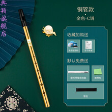DBAO 爱尔兰哨笛 初学者入门金属哨笛 6孔C调D调高音金属直笛竖笛 电镀金C调