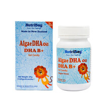 纽奇新西兰原装进口配方化DHA B+藻油凝胶糖果软胶囊无腥味 60粒/瓶