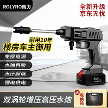 ROLYRO无线洗车机24V锂电高压洗车神器洗车水枪【车主力荐】家用便携式清洗机洗车水泵 48V尊贵款单电+收纳箱+5件套