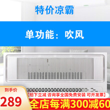 ‼️凉霸照明一体吊顶厨房嵌入式风扇冷霸集成电风扇换气二合一吸顶式佛山灯具照明 直吹单功能：吹风