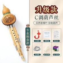 天然紫竹葫芦丝乐器C调降B调初学者儿童专业演奏型成人小学生专用 【专业独奏系列】楠竹C调+送好礼