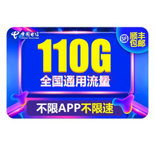 中国电信 流量卡电信民生卡无限流量上网卡不限速4g全国通用5g手机卡电话卡【民生卡】 【民生卡】79元/月 110G通用流量 首月免费用