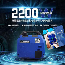 24V手机蓝牙遥控全自动启停汽油发电机货车驻车空调用车载冰箱独立柴油车用手提式便携发电机 宗申24V2200W蓝牙互联自动启停款5L