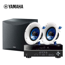 雅马哈（YAMAHA）NS-IC600(1对）+SW050+RX-V383家庭影院音箱音响 吸顶喇叭背景音乐