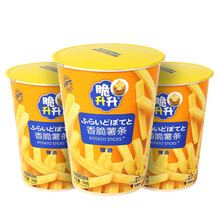 超市	脆升升香脆马铃薯薯条50g杯装办公食包休闲零食鲜切薯条蜂蜜黄油味50g*1杯