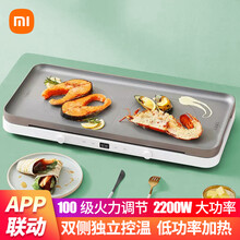 小米(MI) 米家双口电磁炉家用2200W大功率大火力双灶电磁炉炒菜双头灶IH加热独立控温APP操控