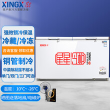 星星（XINGX）冰柜718升商用大容量卧式茶叶冷藏保鲜柜大型海鲜冷冻柜速冻节能冰箱雪柜 铜管制冷 BD/BC-518G（-26℃  518升）