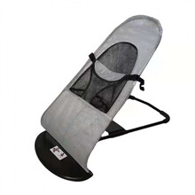 皮亚诺  狗狗宠物摇摇椅摇摇床泰迪法斗专用睡觉的床便携式夏天狗窝晒太阳 双网灰色+架子 30斤内可用 均码