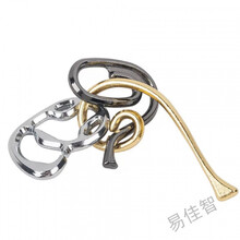 魔金锌合金解锁解环学生成人高智商烧脑玩具笼中取刺 魔戒 针 卷