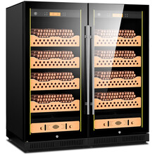 茄龙（CIGARLOONG）CL-128WD1智能雪茄柜恒温恒湿榉木家用雪茄红酒专用冷藏柜 雪松木裸养款