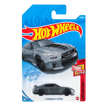 新款（HOT WHEELS）风火轮火辣小跑车男孩玩具合金车模布加迪兰博基尼迈凯伦福特珍藏小车 79号尼桑GT-R【灰色】