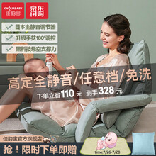 佳韵宝哺乳椅子新生儿哺乳枕抱娃喂奶神器床上抱托娃护腰靠背枕宝宝喂奶枕椅子 【高定手扶/免洗/全静音任意档】缬草蓝