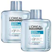 欧莱雅男士舒润滋养爽肤水滋润补水保湿劲能温和不刺激清爽自然清香不油腻男士护肤品组合装100ml 舒润爽肤水100g*2