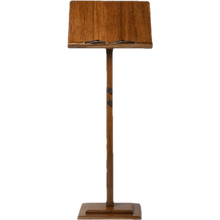 竹制谱架便携式可升降乐谱架古筝曲谱架吉他小提琴实木琴谱架家用 棕色竹木升降谱架  光面谱板