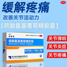硫酸氨基葡萄糖 胶囊 硫酸氨基酸葡萄糖胶囊 骨关节炎疼痛肩周炎 1盒【标准装】骨关节僵硬