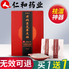 仁和 老北京艾草足贴去湿减脂祛湿睡眠生姜艾贴中药艾灸艾叶草 1盒装(去湿肿)(买1加1 加艾脐贴)