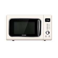 圈厨 微波炉家用小型迷你 光波炉烤箱一体机CR-WB01S 复古白